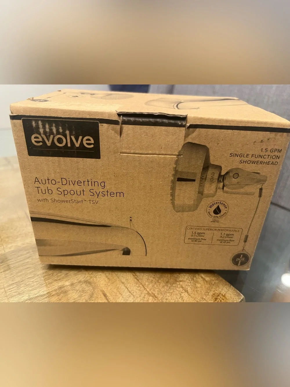 EVOLVE Diverting Tub Spout System chrome finish